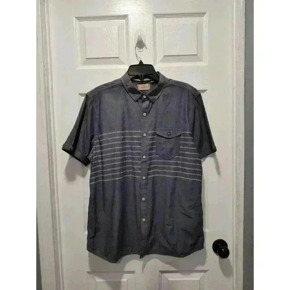 Jeremiah - Men’s Workwear Denim Shirt Size LARGE‎ 100% Cotton